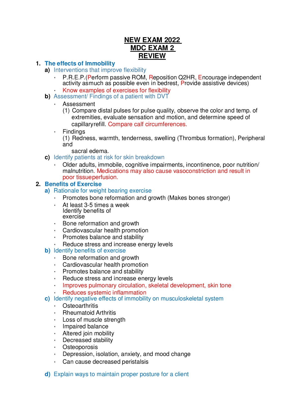 Preview image for NEW EXAM 2022 MDC EXAM 2 REVIEW